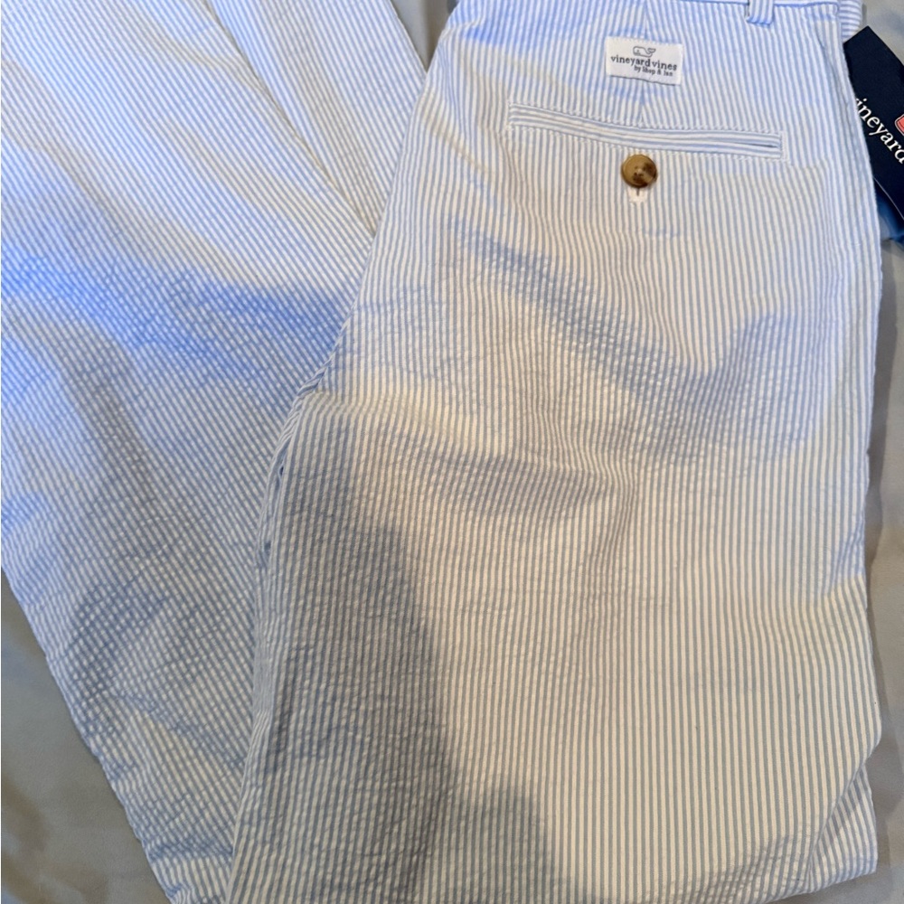 Vineyard Vines Blue and White Striped Kids Casual Bottoms